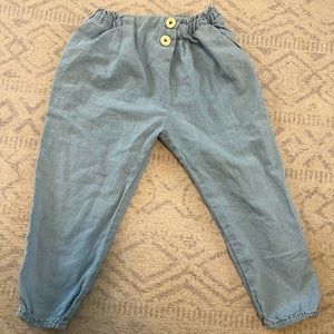 Zara cotton pull on pant